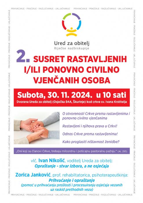 2. susret rastavljenih i/ili ponovno civilno vjenčanih osoba