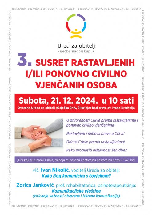3. susret rastavljenih i/ili ponovno civilno vjenčanih osoba